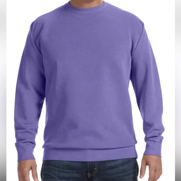 Comfort Colors Unisex Purple Sweatshirt - Picture 1 of 5
